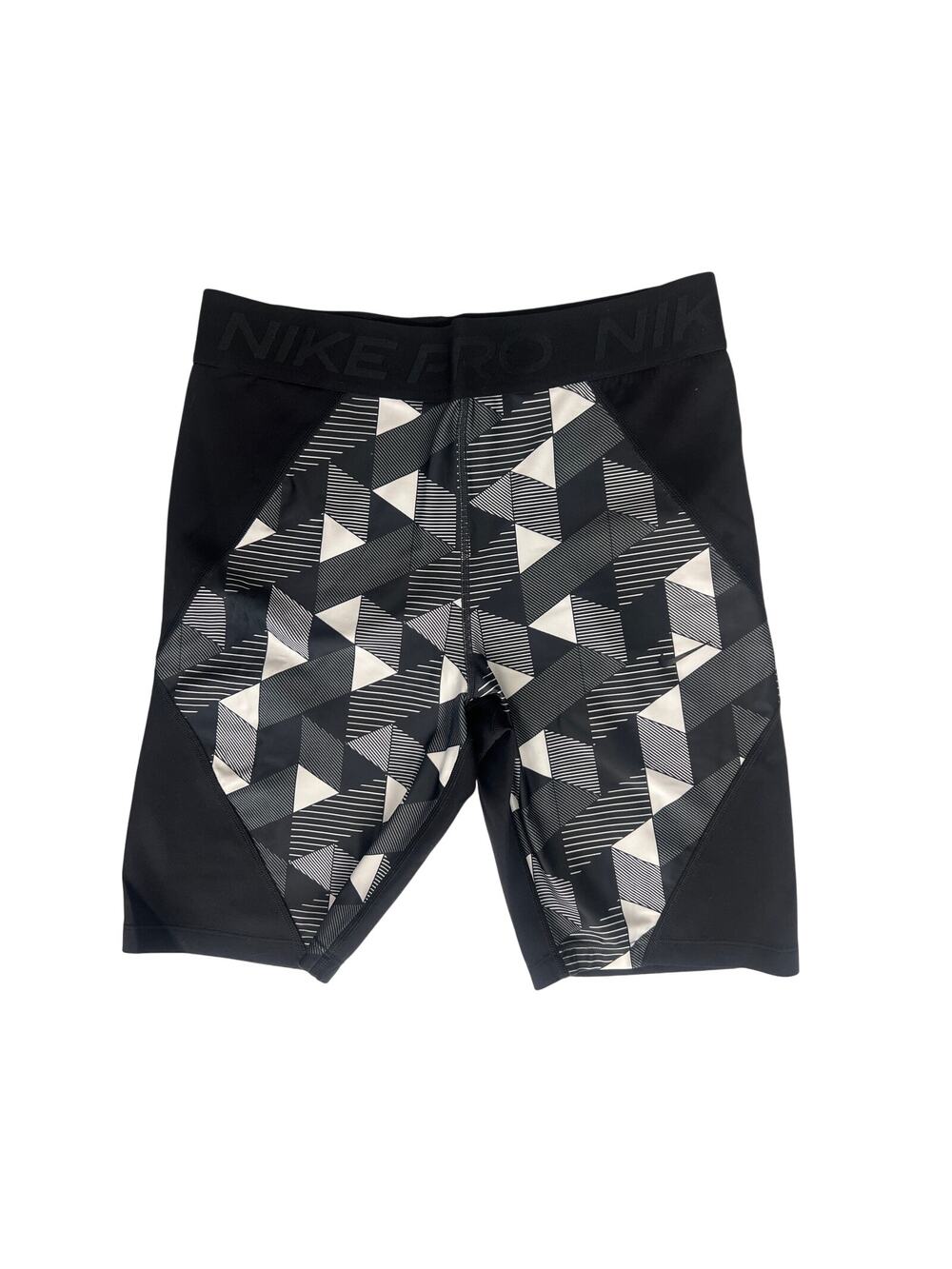 Nike szM Bermuda shorts black Serena Williams geometric printed tight fitted